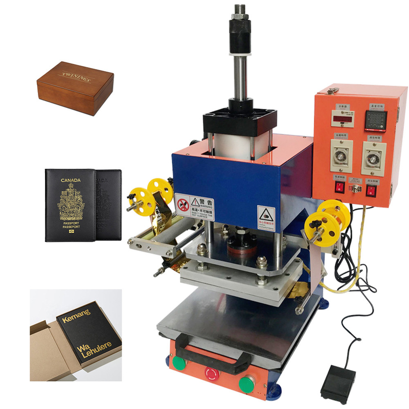 Fulund Hot Foil Stamping Machine , Pneumatic Leather Embossing Press Machine Digital