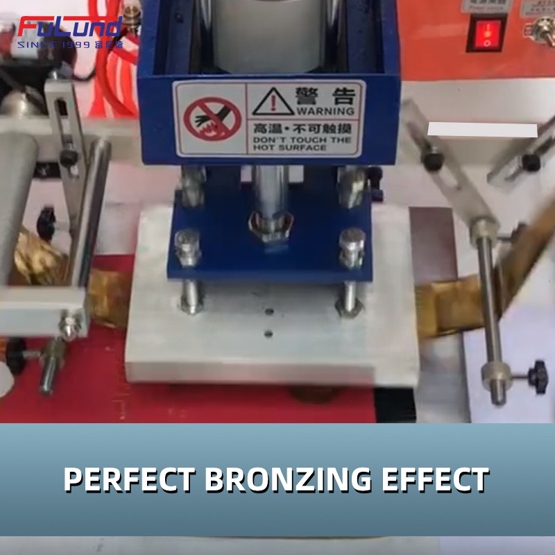Fulund Hot Foil Stamping Machine , Pneumatic Leather Embossing Press Machine Digital